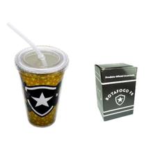 Copo de plastico c/canudo botafogo 450ml Copo de plastico c/canudo botafogo 450ml