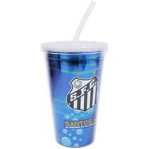 Copo De Plástico Canudo 500Ml - Santos