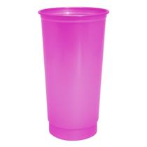 Copo de Plástico Color Drink Rosa - 300ml - 10 Unidades