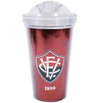 Copo De Plástico Com Canudo 450Ml - Vitória Copo De Plástico Com Canudo 450Ml - Vitória