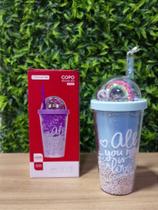 Copo de Plástico com LED - 450ml - Tomate - Modelo AK-4509