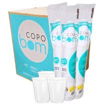 Copo de Plastico Descartável 180ml Transparente 25x100 2500 Unidades Copo de Plastico Descartável 180ml Transparente 25x100 2500 Unidades