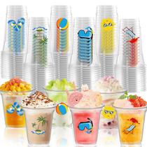 Copo de plástico descartável SYUCVQI 300mL para festa na piscina x60 Copo de plástico descartável SYUCVQI 300mL para festa na piscina x60