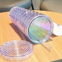 Copo de plastico escama de peixe c/led 750ml tomate ak-7514 Copo de plastico escama de peixe c/led 750ml tomate ak-7514