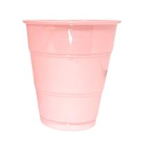 Copo De Plástico Silver Rosa 210ml 10 Un