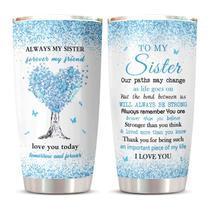 Copo de presente prático Tumbler Vutieso Sister Gifts de 20 onças