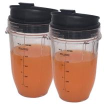 Copo de reposição de 530 ml x 2 com tampas giratórias Sip N Seal para liquidificador Nutri Ninja