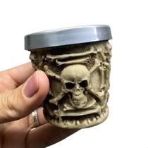 Copo de Shot Dose Dangerous Caveira Decoração Bar Rock Gótico Rockeiro Copo de Shot Dose Dangerous Caveira Decoração Bar Rock Gótico Rockeiro