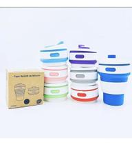 Copo De Silicone 350ml Dobrável Reutilizável Portátil Copo De Silicone 350ml Dobrável Reutilizável Portátil