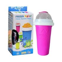 Copo De Silicone Duplo Para Crianças E Família Para Smoothies Congelados, Sucos, Leite E Sorvete