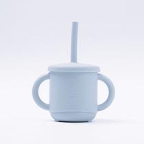 Copo de Silicone Infantil 2 em 1 Azul 270ml Petit Piá Copo de Silicone Infantil 2 em 1 Azul 270ml Petit Piá
