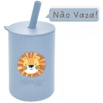 Copo de Silicone Infantil com Tampa e Canudo Clingo Copo de Silicone Infantil com Tampa e Canudo Clingo