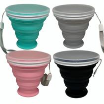 Copo De Silicone Retrátil Reutilizável Ecológico Anel 270ml Copo De Silicone Retrátil Reutilizável Ecológico Anel 270ml