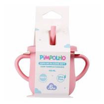 Copo De Silicone Soft Pimpolho C/Canudo 150ml Rosa 0438-01 Copo De Silicone Soft Pimpolho C/Canudo 150ml Rosa 0438-01