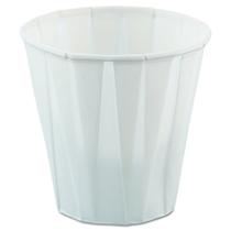 Copo de suflê de papel SOLO, 3,5 onças, branco plissado, pacote com 5.000 Copo de suflê de papel SOLO, 3,5 onças, branco plissado, pacote com 5.000