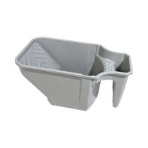 Copo De Tinta Cinza De 4 Polegadas Com Suporte Para Rolo, PP Durável, Grande Capacidade Para Pincéis