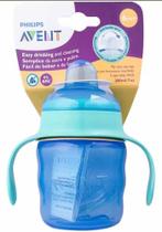 Copo de Transição 200ml Easy Sip c/ Alças Azul Philips Avent