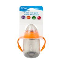 Copo De Transição Active CLINGO Infantil Com Alça E Bico Silicone 220ml