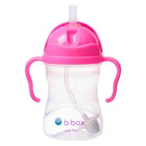 Copo de Transição b.box com Canudo com Peso, À Prova de Vazamentos, 236 ml, Rosa Copo de Transição b.box com Canudo com Peso, À Prova de Vazamentos, 236 ml, Rosa