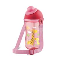 Copo De Transição Cantil Com Canudo Antivazamento Rosa Lillo Copo De Transição Cantil Com Canudo Antivazamento Rosa Lillo