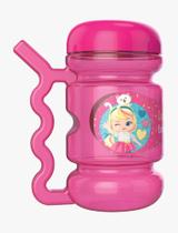 Copo de Transição com Alça-Canudo em Plástico Rosa 420ml - Panamby Copo de Transição com Alça-Canudo em Plástico Rosa 420ml - Panamby