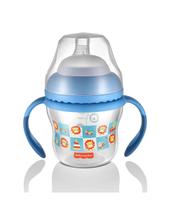 Copo de Transição First Moments Bico Extra Alça Removível 150 ml Azul