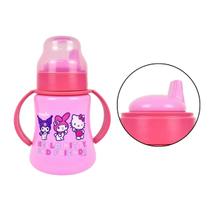 Copo de Transição Infantil com Disco de Vedação Hello Kitty Rosa ou Roxo 340ml BabyGo Cor:Rosa Copo de Transição Infantil com Disco de Vedação Hello Kitty Rosa ou Roxo 340ml BabyGo Cor:Rosa