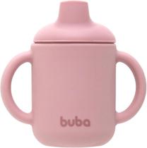 Copo de transição para bebê em silicone rosa 18844 buba Copo de transição para bebê em silicone rosa 18844 buba