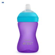 Copo de Transição Treina AVENT Philips c/ Bico de Silicone Macio 300ml Bebê Roxo Azul 9m+ Copo de Transição Treina AVENT Philips c/ Bico de Silicone Macio 300ml Bebê Roxo Azul 9m+