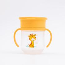 Copo De Treinamento 360 Alça E Tampa 200ml Girafa Petit Piá Copo De Treinamento 360 Alça E Tampa 200ml Girafa Petit Piá