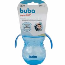 Copo de Treinamento 360 Bebê - com Alça - 270ml - Azul - Buba