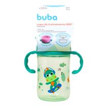 Copo de Treinamento 360 Bubbazoo Dino Buba 12+ Meses com Alça Verde 300ml Copo de Treinamento 360 Bubbazoo Dino Buba 12+ Meses com Alça Verde 300ml