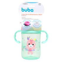 Copo de Treinamento 360 Bubbazoo Unicórnio Buba 12+ Meses com Alça Verde 300ml Copo de Treinamento 360 Bubbazoo Unicórnio Buba 12+ Meses com Alça Verde 300ml