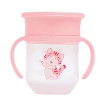 Copo de Treinamento 360º 200ml +6m Rosa Petit Piá