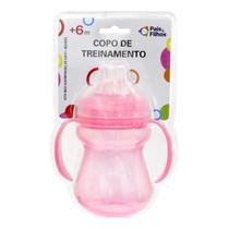 Copo de Treinamento com Alca 240ml Rosa - Pais e Filhos