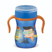 Copo de Treinamento Infantil 360 Evolution 240ml Azul Lillo