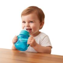 Copo de Treinamento Infantil com Alça e Bico de Silicone Antivazamento 240ml Livre de BPA