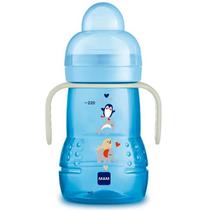 Copo de Treinamento MAM Trainer+ NIGHT Transição 220ML AZUL- Copo de Treinamento MAM Trainer+ NIGHT Transição 220ML AZUL-