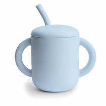 Copo de Treinamento mushie 100% Silicone 175mL para 6 Meses+ Azul Copo de Treinamento mushie 100% Silicone 175mL para 6 Meses+ Azul