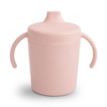 Copo de Treinamento Mushie 230ml Antivazamento Blush