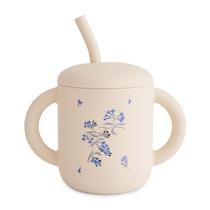 Copo de Treinamento Mushie Flores Lilás Silicone 175 ml 6M+ Copo de Treinamento Mushie Flores Lilás Silicone 175 ml 6M+