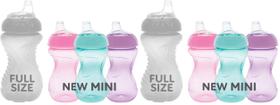 Copo de Treinamento Nuby Mini Gripper Silicone Macio 180 ml Kit com 6