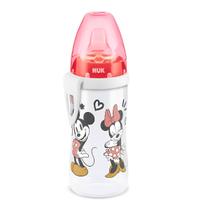 Copo de Treinamento Nuk Active Cup Disney Baby Controle de Temperatura Bico Silicone Air System Antivazamento Para Passeio Minnie 12+