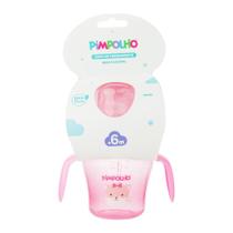 Copo De Treinamento Pimpolho Bico Flexível +6m 150ml Feminino Rosa/Gato 0300505-01