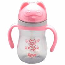 Copo de treinamento rosa 280ml- zoop