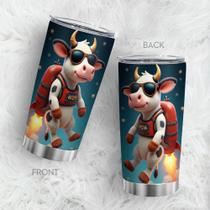 Copo de viagem, caneca de café Oasisdream, 600 ml com estampa de cachorro