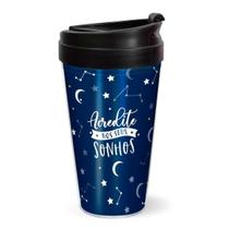 Copo De Viagem Frase Personalizado ul Com Tampa