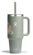 Copo de viagem Hydro Flask Botanical Bliss Green 1,2 L com alça