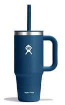 Copo de viagem Hydro Flask com alça, tampa e canudo 700 ml azul Copo de viagem Hydro Flask com alça, tampa e canudo 700 ml azul