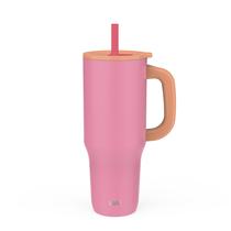 Copo de viagem Zak Designs Sutton 1,2 L em aço inoxidável rosa Copo de viagem Zak Designs Sutton 1,2 L em aço inoxidável rosa